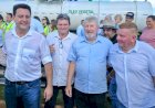 Prefeito Lari, Vice Roque e Secretário Max  se encontram com governador na  inauguração do Contorno em Palotina