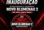 Novo Blumenau 2 inaugura hoje  sábado  dia 08 em Nova Santa Rosa com show, cardápio variado e chope gelado