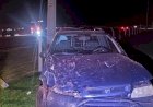 Veículos de Terra Roxa e  Belo Horizonte  se envolvem em acidente  na PR-364  e deixa motorista de 55 anos  ferido