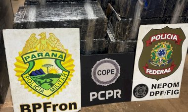 Em Foz operação policial  apreende mais de meia tonelada de droga, carro e homem é detido