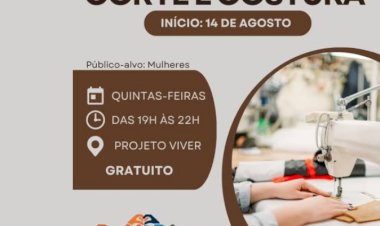Prefeitura de Nova Santa Rosa Oferece curso gratuito  de  corte e costura