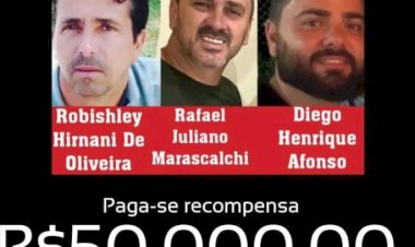 Famílias oferecem recompensa de até R$ 80 mil por informações sobre desaparecidos e suspeitos em Icaraíma