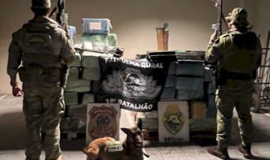 Atualizado: Homem é preso e mais de 1,5 tonelada de drogas são apreendidas em chácara de Nova Santa Rosa