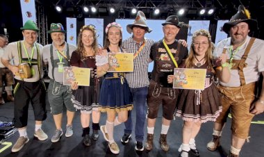 Lariane Fiorini é campeã do Chope em Metro Feminino da Oktoberfest 2025 de Marechal Cândido Rondon.