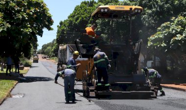 Iniciado o recape asfáltico no bairro Botafogo em Marechal Cândido Rondon