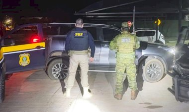 BPFRON e PRF prendem quadrilha e apreendem veículos em ação conjunta em Guaíra