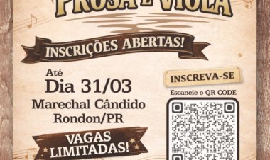 Projeto Prosa e Viola abre inscrições para aulas gratuitas em Marechal Cândido Rondon
