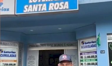 Ganhador do prêmio da Quina da Mega na Lotérica Santa Rosa,  ainda não foi sacar o dinheiro
