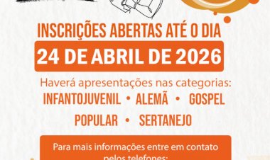 Inscrições seguem abertas para o 4º Festival Brescianini da Canção em Marechal Rondon