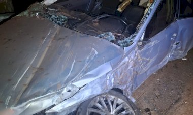 Motorista fica ferido após colisão com árvore na PR-490 em São Jorge do Patrocínio