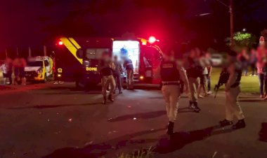 Acidente deixa seis feridos em Sede Alvorada  no início da noite desta segunda-feira 20)