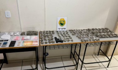 ROTAM realiza grande apreensão de drogas e armas na região do 19º BPM
