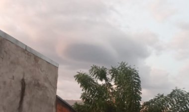 Nuvem em formato circular chama atenção de moradores em Marechal Cândido Rondon