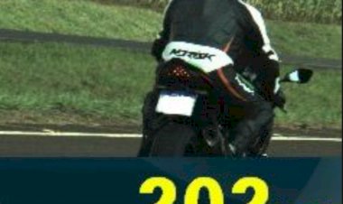 PRF flagra motocicleta a 202 km/h na BR-163 em Quatro Pontes