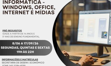 Prefeitura e Senac Marechal abrem inscrições para curso gratuito de informática