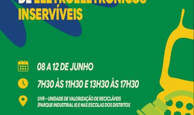 Campanha de recebimento de eletroeletrônicos inservíveis segue até sexta-feira em Nova Santa Rosa