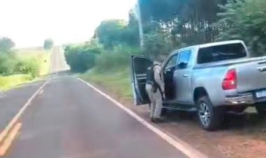 Polícia Militar recupera caminhonete furtada em Maripá e prende suspeitos