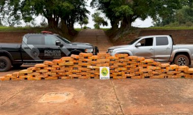 BPFRON apreende mais de 1,2 tonelada de maconha e recupera caminhonete roubada em Santa Helena
