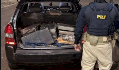 PRF apreende 150 quilos de maconha na BR-277 e prende motorista em Santa Terezinha de Itaipu