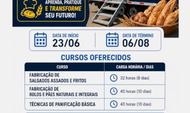 SENAI abre últimas vagas para cursos gratuitos de panificação em Marechal Cândido Rondon