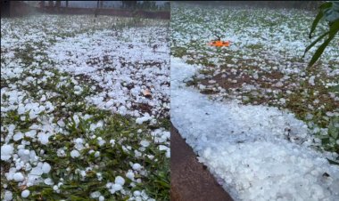 Mais Municípios do Oeste Registram Granizo no Início da Noite Deste Domingo
