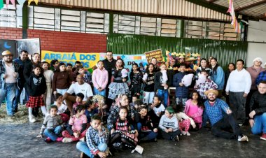 Festa Junina do CAF Reúne Crianças, Adolescentes e Idosos em Tarde de Integração e Tradição em Marechal Cândido Rondon