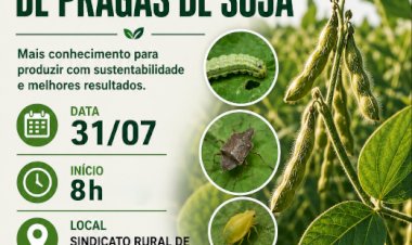 Palestra sobre Manejo Integrado de Pragas da Soja será realizada em Nova Santa Rosa