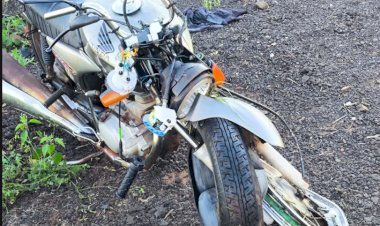 ATUALIZADO: Dois jovens de Nova Santa Rosa ficam feridos em acidente com motocicleta  na Ponte do Guaçu na PR 491