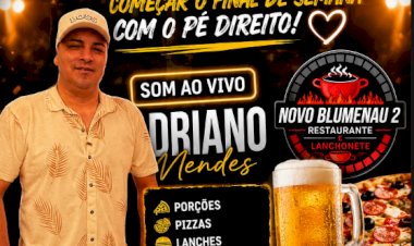 Sexta com música ao vivo e chope gelado no Novo Blumenau 2 em Nova Santa Rosa