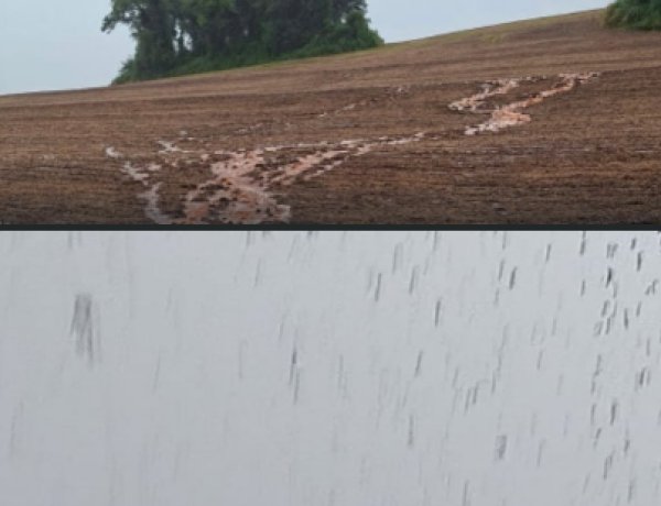 Previsão de chuva  se confirmou, mas de   forma irregular nesta terça-feira (03) na microrregião de Marechal Cândido Rondon