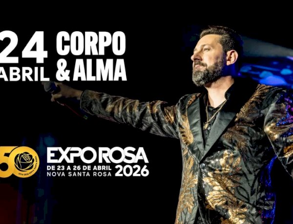 Banda Corpo & Alma é confirmada na Expo Rosa 2026 com show gratuito
