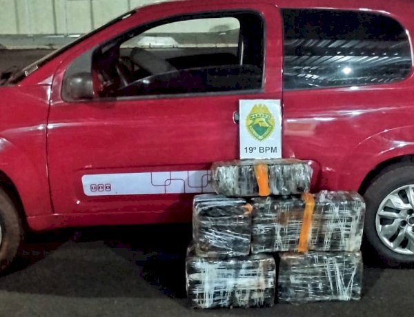 Perseguição pela BR 163 termina com apreensão de 82 quilos de maconha