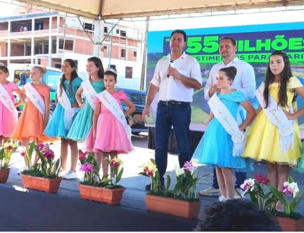 Ratinho Junior visita Maripá e destaca investimentos de R$ 55 milhões no município