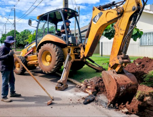 Nova Santa Rosa investe em drenagem pluvial no Loteamento Silva