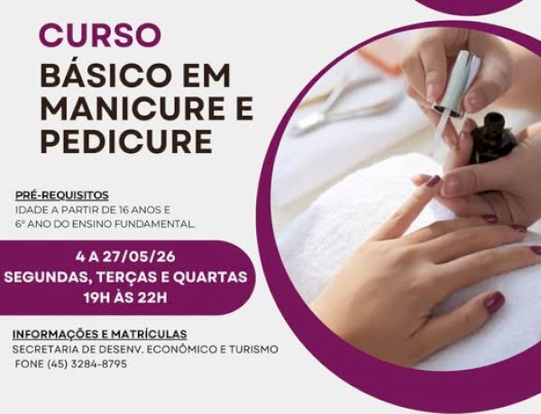 Prefeitura e Senac Marechal abrem inscrições para curso gratuito de manicure e pedicure