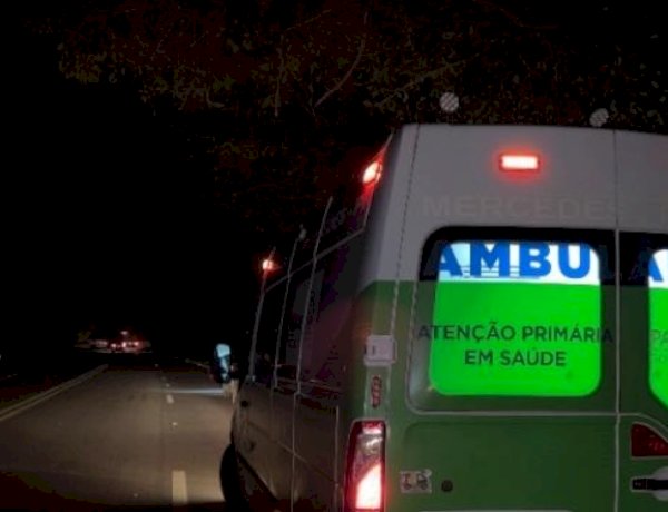 Casal de Mercedes fica ferido após queda de motocicleta na BR-163