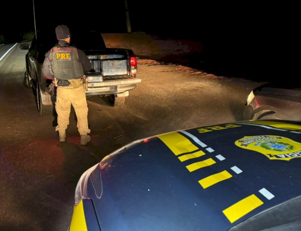 PRF apreende quase uma tonelada de maconha em caminhonete furtada em Icaraíma