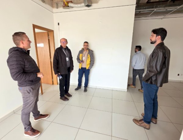 Vistoria técnica avalia retomada das obras da sede do BPFRON em Marechal Rondon
