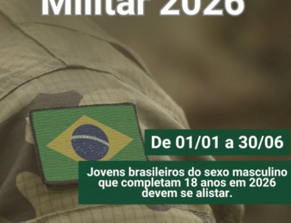 Jovens nascidos em 2008 devem realizar alistamento militar até 30 de junho