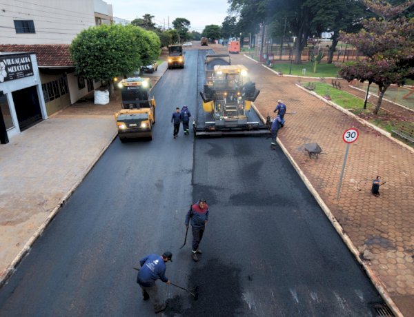 Obra de recapeamento asfáltico é concluída na região central de Mercedes