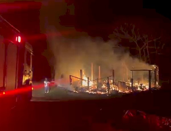URGENTE: Incêndio em propriedade rural mobiliza comunidade de São Roque, em Marechal Cândido Rondon