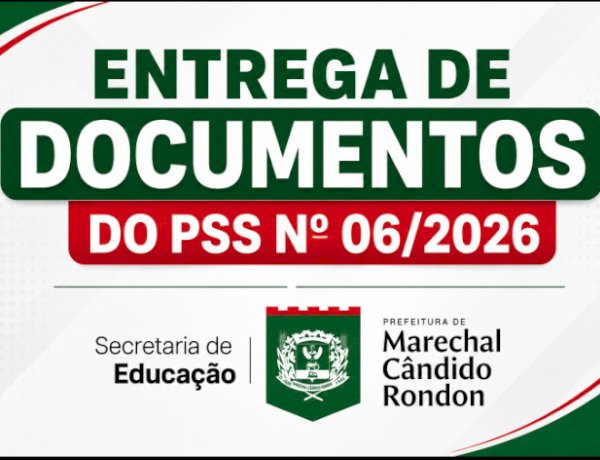 Educação alerta para prazo final de entrega de documentos do PSS nº 06/2026