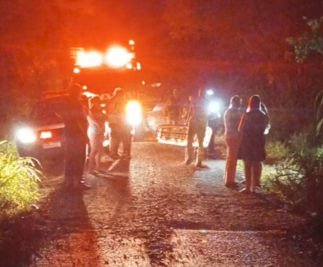 Mulher resgatada no Rio Guaçú  na divisão entre Nova Santa Rosa e Marechal Rondon teve ferimentos na coluna