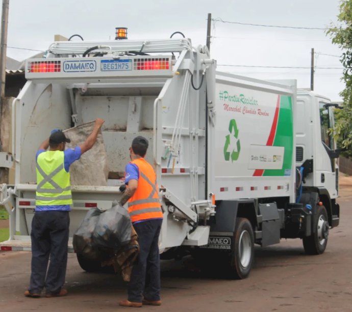 Coleta de recicláveis terá alterações no cronograma durante os feriados de fim de ano em MC Rondon