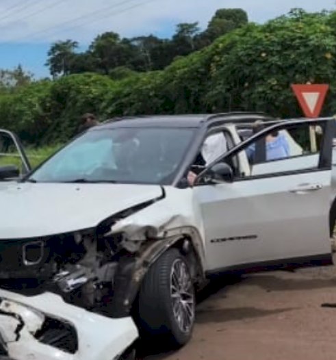 Grave acidente na BR-163 deixa quatro feridos no  acesso a Novo Horizonte, Marechal Rondon