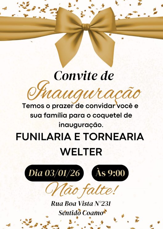 Funilaria e Tornearia Welter inaugura nova sede ampliada em Nova Santa Rosa neste sábado dia 03