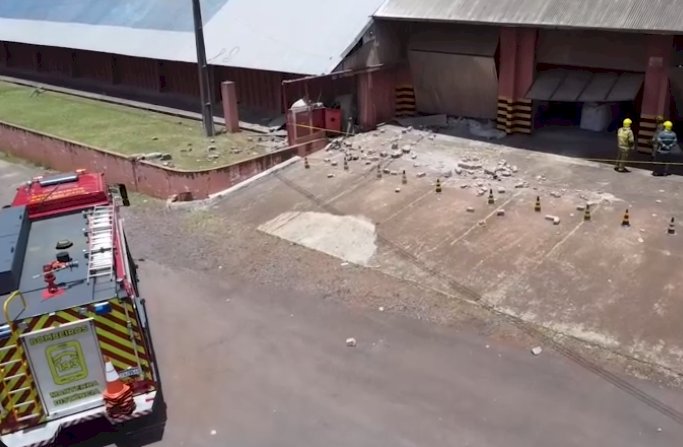 Explosão em empresa do agronegócio  com filial em Nova Santa Rosa e Matriz em Palotina, mobilizou Bombeiros em Cascavel