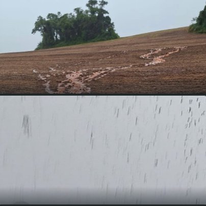 Previsão de chuva  se confirmou, mas de   forma irregular nesta terça-feira (03) na microrregião de Marechal Cândido Rondon