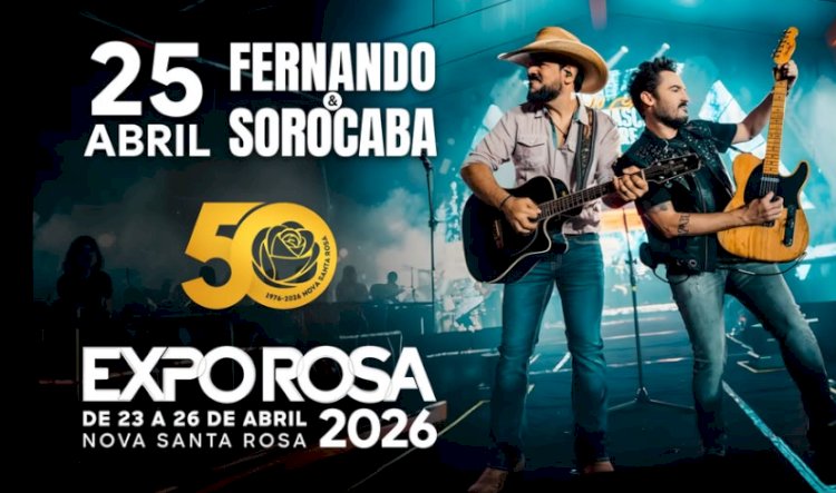 Fernando & Sorocaba são confirmados como primeira atração da Expo Rosa 2026