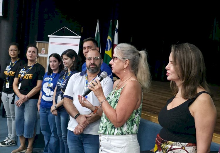 Pacientes participam de reunião sobre atendimentos da Unidade Móvel do OdontoSesc em Nova Santa Rosa